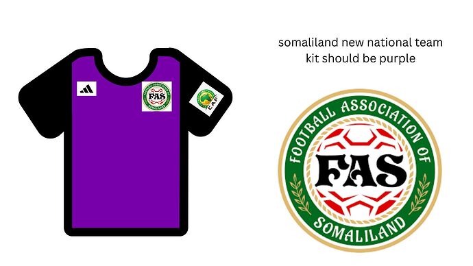 somaliland new national team kit should be purple