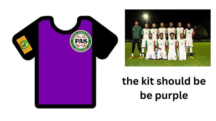 the kit sould be purple